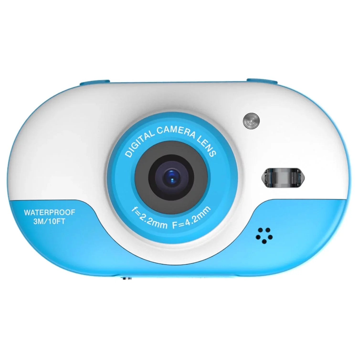 Anself 8MP Digital Waterproof with Front and Rear Dual Cameras 2.4 Inch IPS Screen One-click PhotoVideo Self-timer for 5s