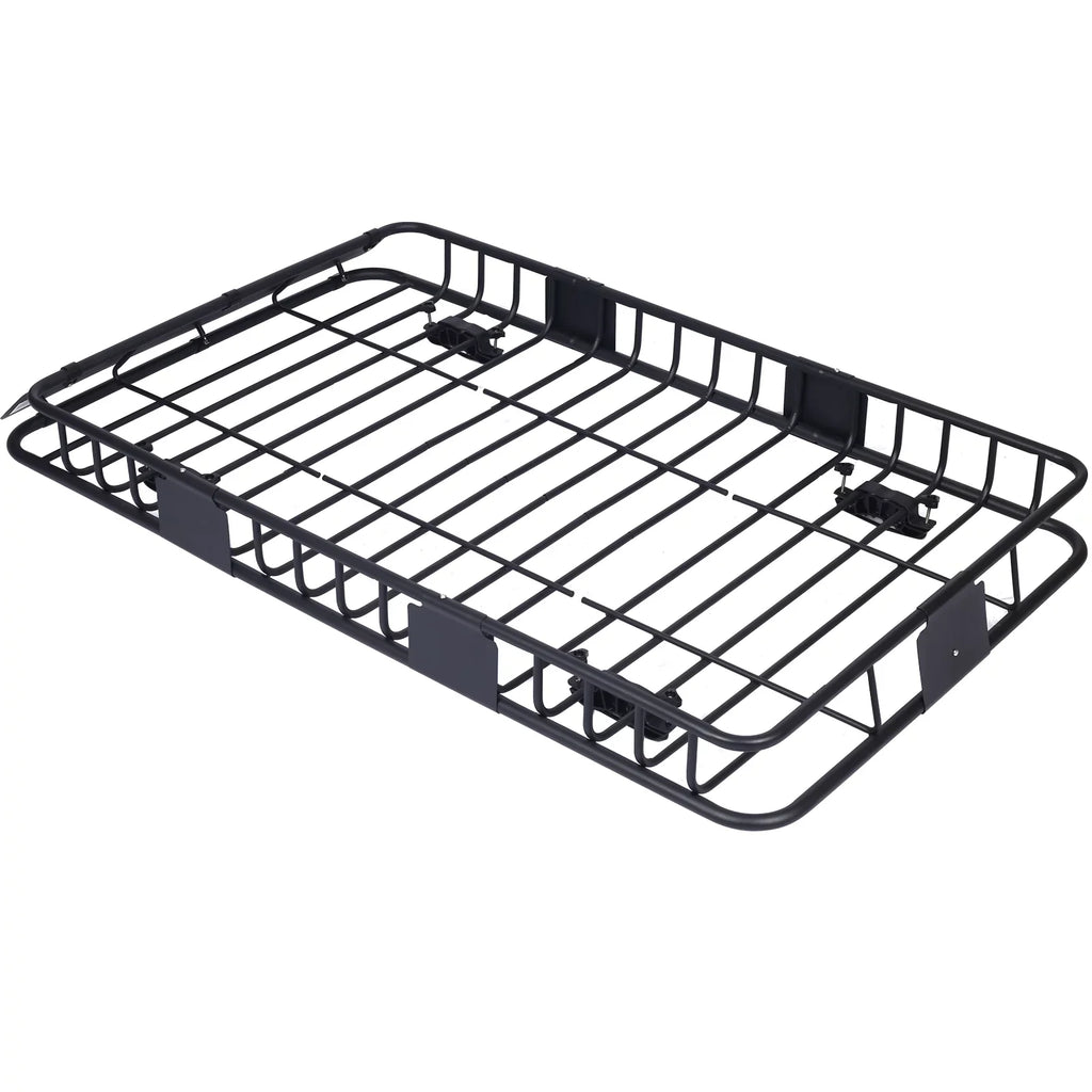 Rooftop Cargo Carrier BasketMotoring Roof RackTop Mount Roof Rack Midnight steel