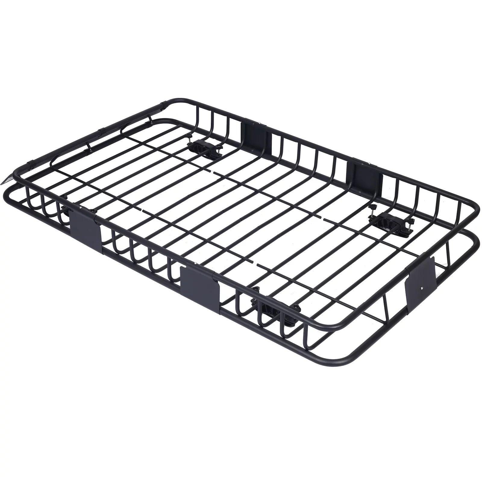 Rooftop Cargo Carrier BasketMotoring Roof RackTop Mount Roof Rack Midnight steel