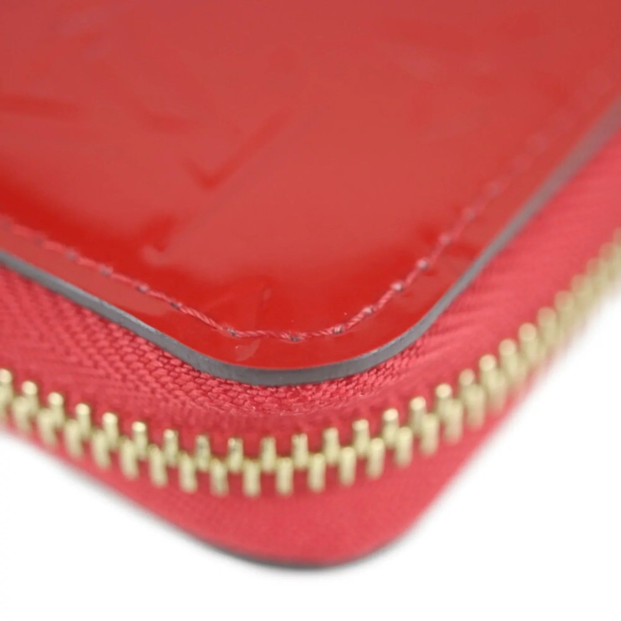Pre-Owned LOUIS VUITTON Louis Vuitton Zippy Wallet Long M90417 Vernis Series Round Zipper (Good)