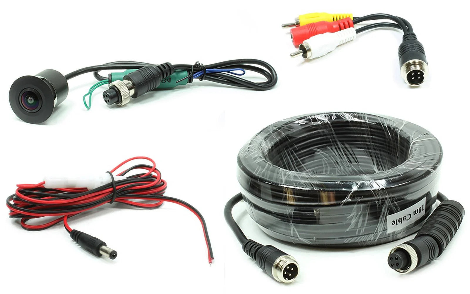 Rostra Digitally-corrected Flush-mount CMOS Color Camera With 10-meter Harness 2508184-HD-10M