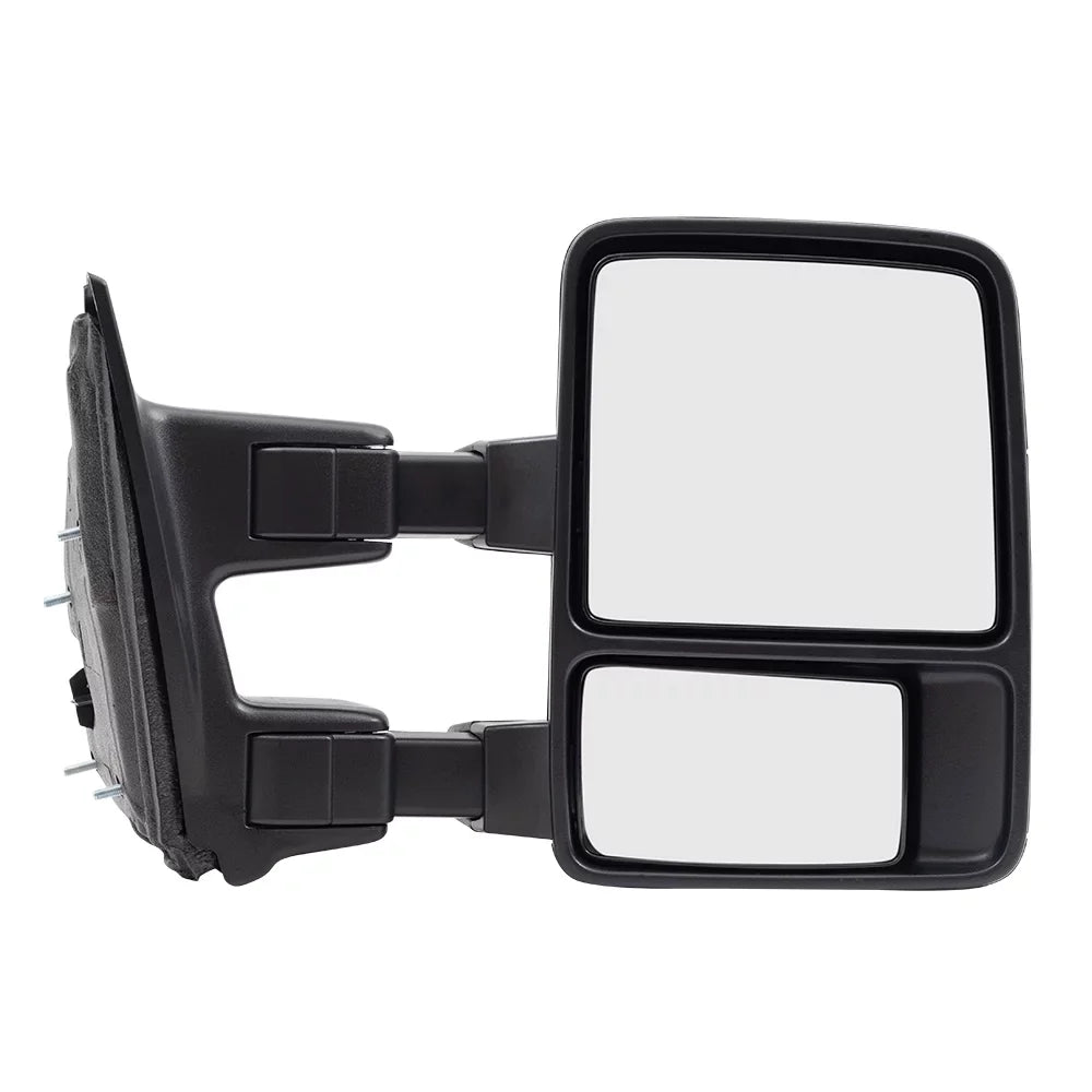 Brock Gentlemen Passengers Manual Tow Side Mirror Telescopic Dual Arm Compatible with 2008-2016 F250 F350 F450 Super Duty Pickup Truck 8C3Z17682AC