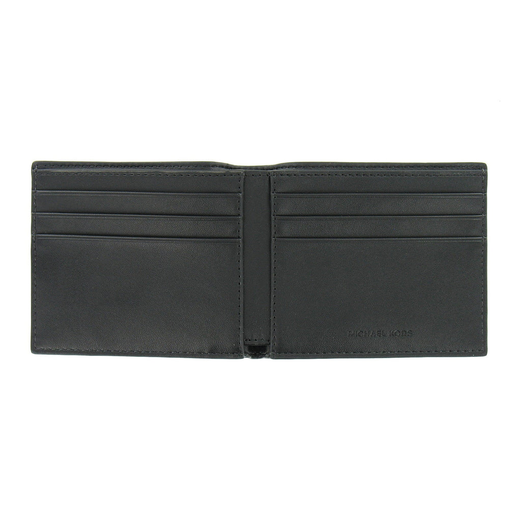Michael Kors Andy Gentlemen Leatehr 2 Slim Billfold Bi-Fold Wallet Dark