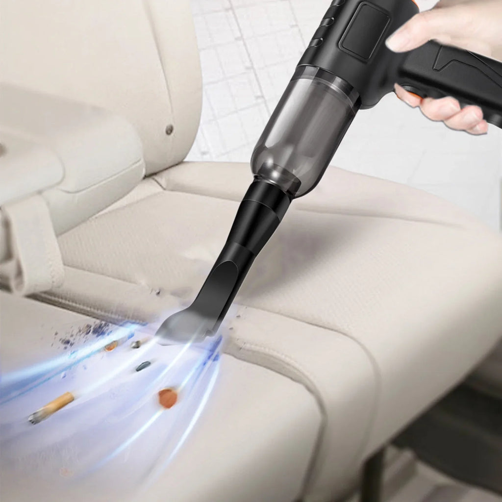 Hand Held Vacuum Rechargeable Vacuum Cleaner Powerful Suction Visual Dusts Bucket 3000 MAh Battery Lightweight 200W 16000 Pa Handheld Vacuum Cleaner For Car Home Essentials