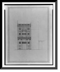 Historic Framed Print, [Two office buildings for B.F. Saul, 15th Street, N.W. (lots 69 and 10, square 218), McPherson Square, Washington, D.C. Front elevation], 17-7/8" x 21-7/8"