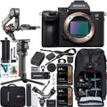 Sony a7 III Full-Frame Alpha Mirrorless Digital Camera a7III Body ILCE-7M3 Filmmaker's Kit with DJI RS 2 Gimbal 3-Axis Handheld Stabilizer Bundle + Deco Photo Backpack + Software