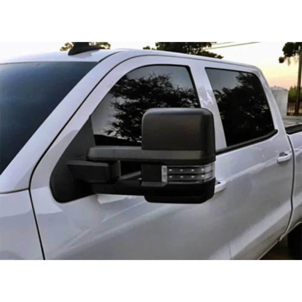 Power Heated Smoke Turn Lamp+Backup Base Tow Mirror For 07-13 Silverado Sierra Fits select: 2007-2014 CHEVROLET SILVERADO, 2007-2013 CHEVROLET TAHOE