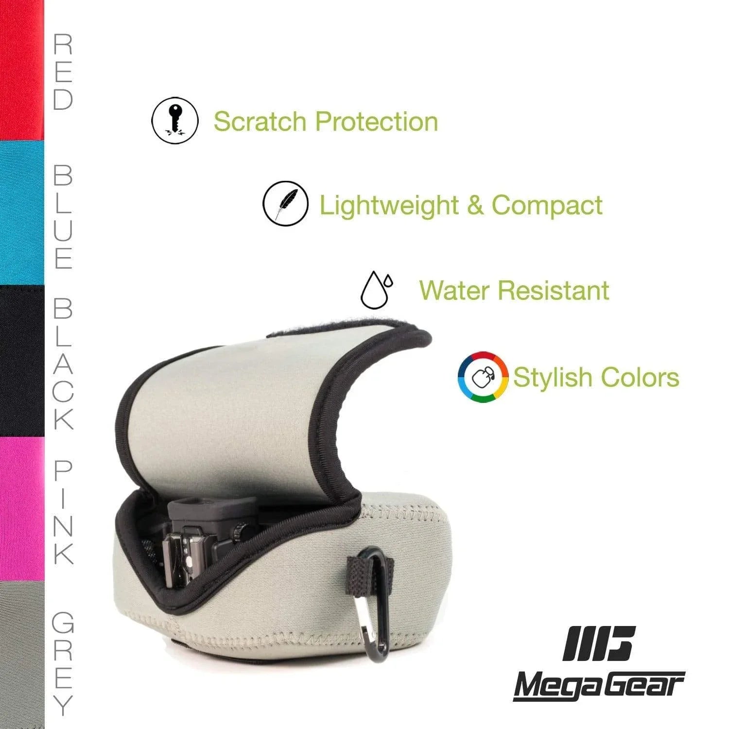 MegaGear Canon PowerShot SX720 HS, SX710 HS, Sony DSC-HX60V, DSC-HX50V, Canon SX700 HS, G16, SX170 IS, G15, SX160 IS Neoprene Camera Case