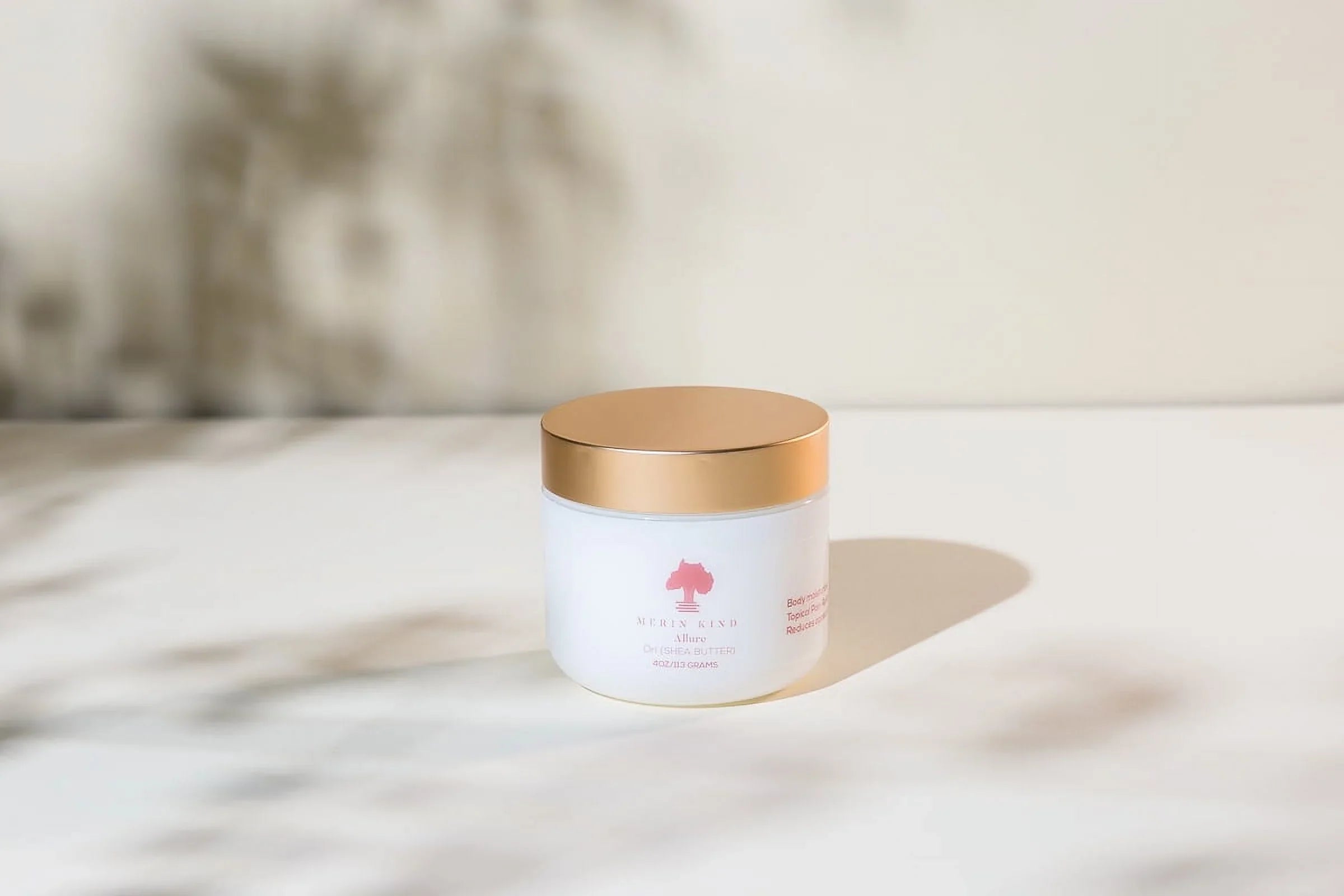 Merin Kind ALLURE Whipped Shea Body Butter -Skin and Hair (Blue Tansy Vanilla Orange, 8oz.)