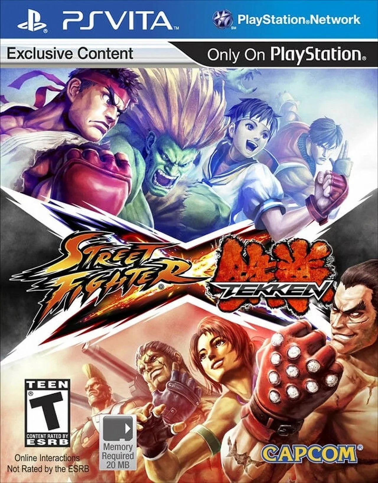 Street Fighter X Tekken PSV (Brand New Factory Sealed US Version) PlayStation Vi-013388370030
