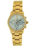 Invicta Individuals 11771 Angel White MOP Display Gold Plated Stainless Steel Watch