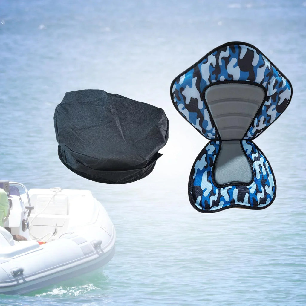 Kayak Seat Back Support Sitting Pad Adjustable Strap Bleacher Chair Detachable Stand up Paddleboard Seat Fishing Boat Seat for Kayaks Canoes