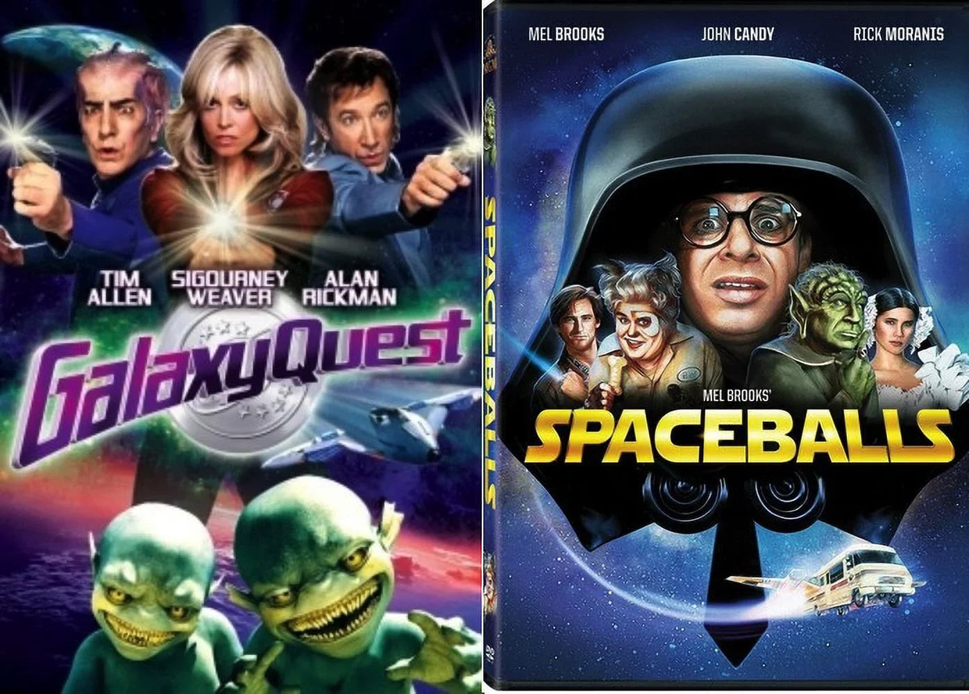 Sci-FI Comedy Double Feature Galaxy Quest & Spaceballs Includes Movie Time Art Card
