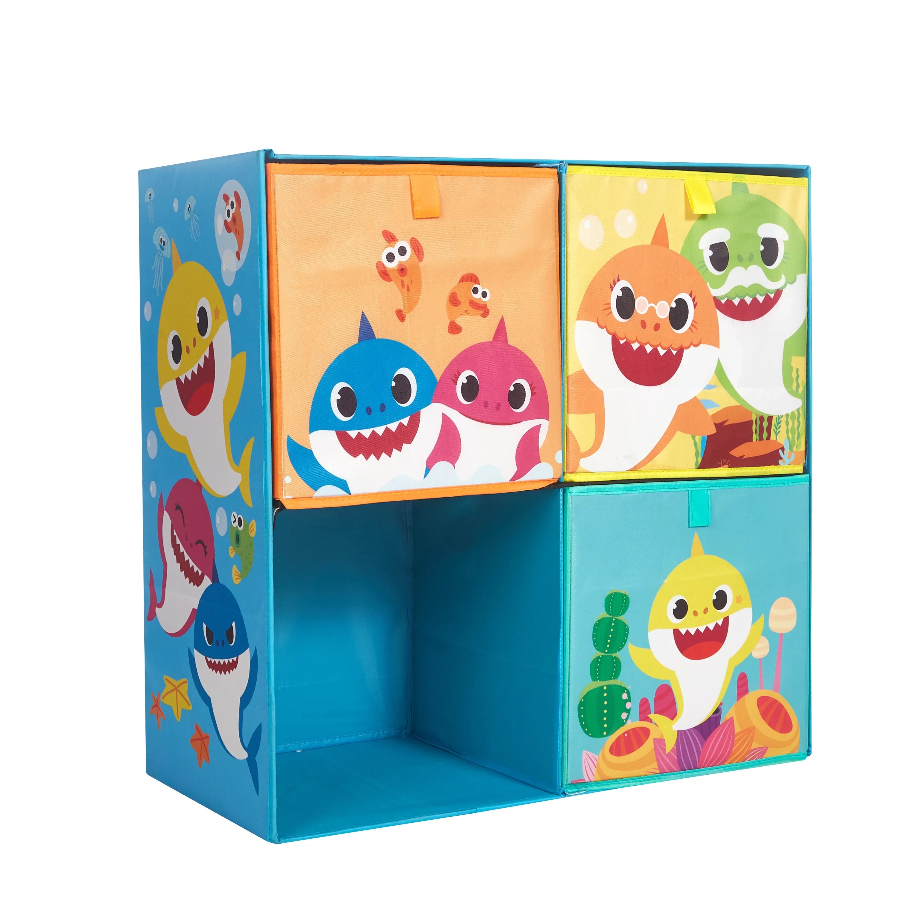 Baby Shark Kids Storage Cubby Organizer Set