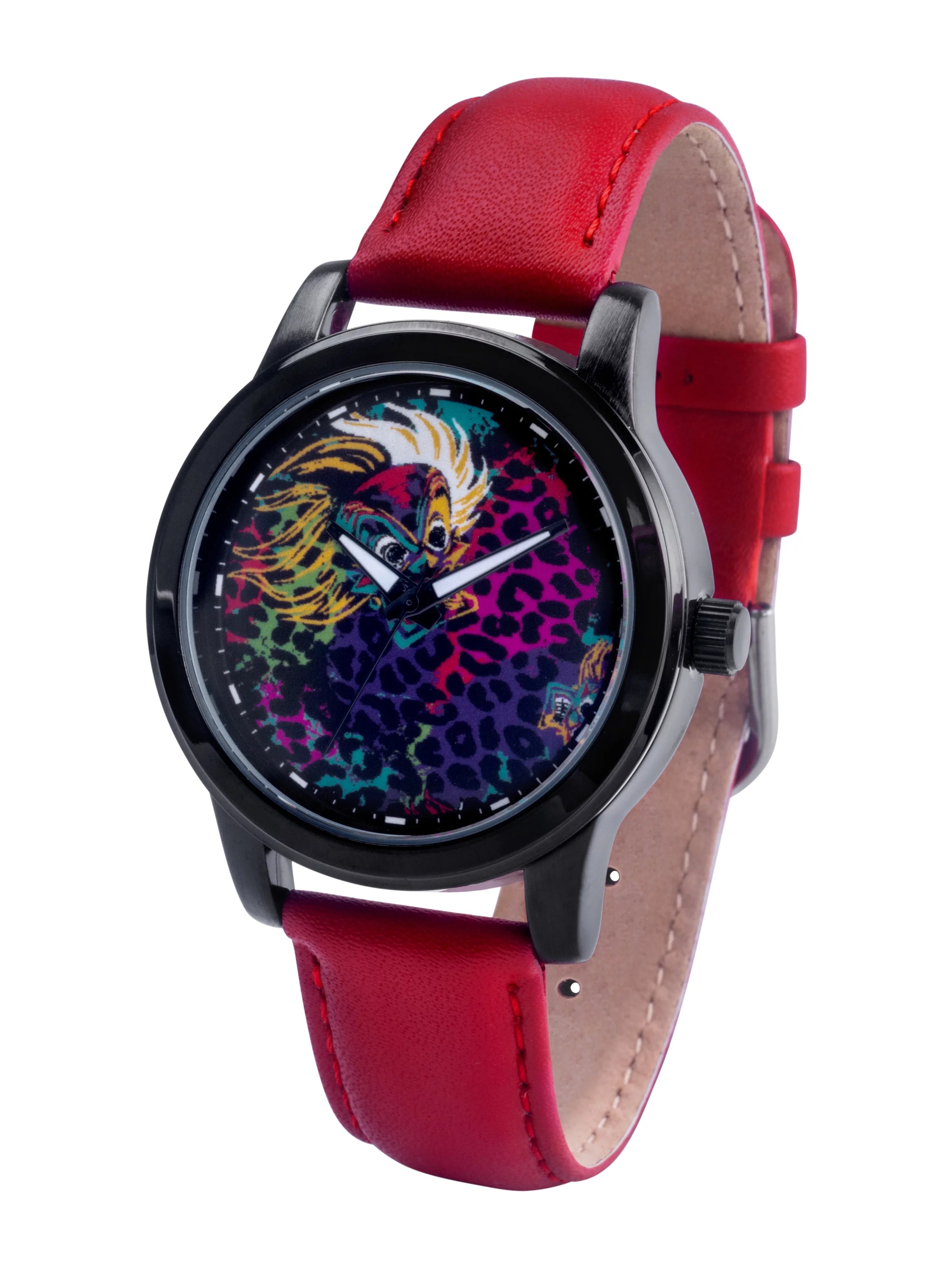 Disney Villains Cruella De Vil Individuals Dark Alloy Watch, 1-Pack