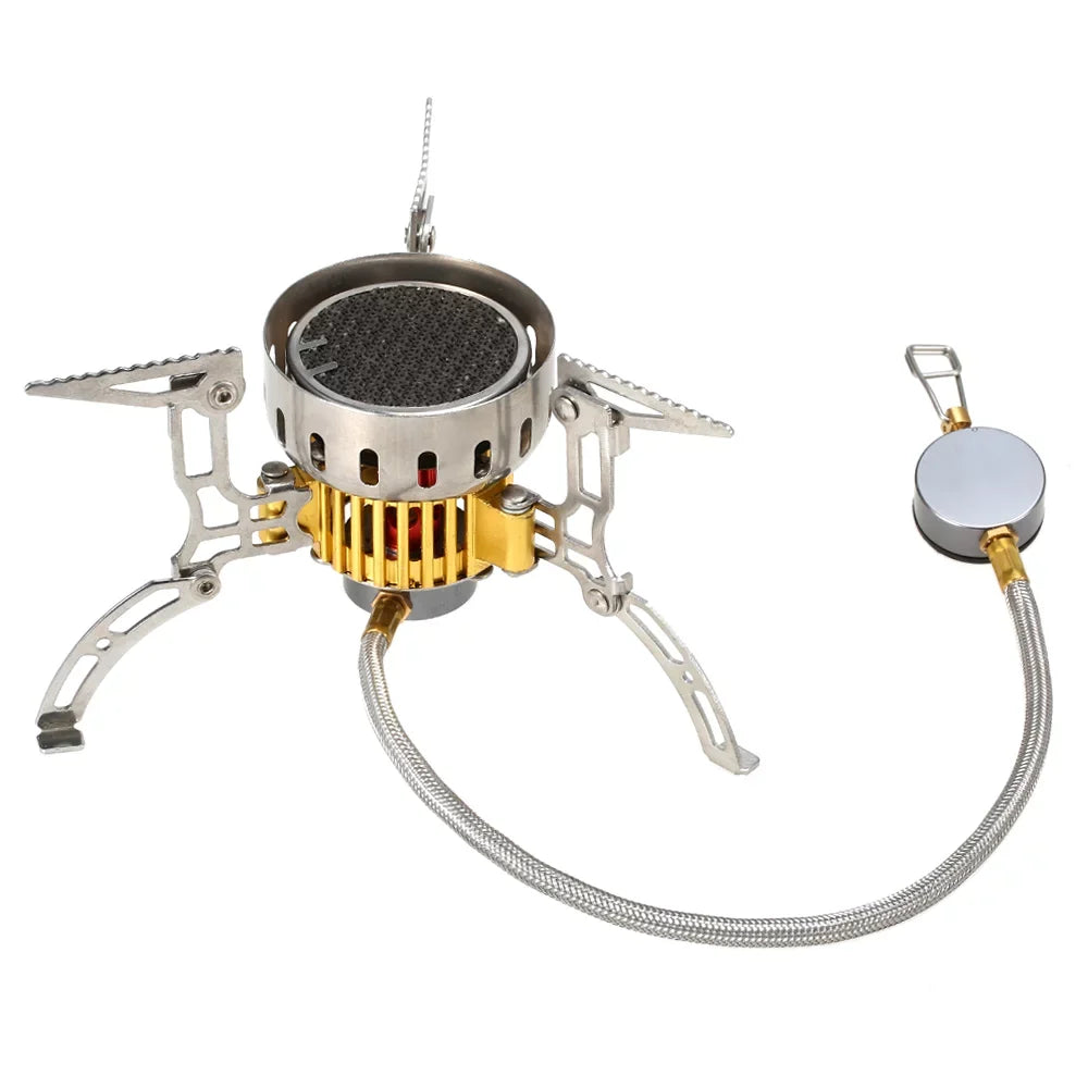 Dcenta Outdoor Infrared Camping Ultralight Portable Furnace Collapsible Windproof Gas for Cookout Picnic Hiking Backpacking