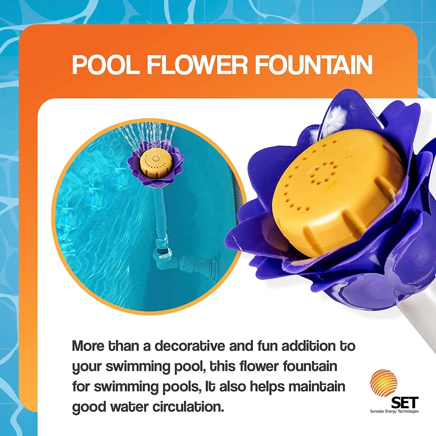 Flower Fountain for swimming pool