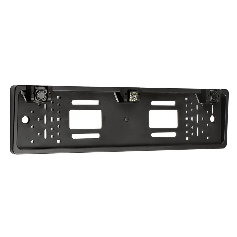 Dcenta European License Plate Frame Backup Camera 12 LED Rear View Camera with Reversing System Parking Sensor