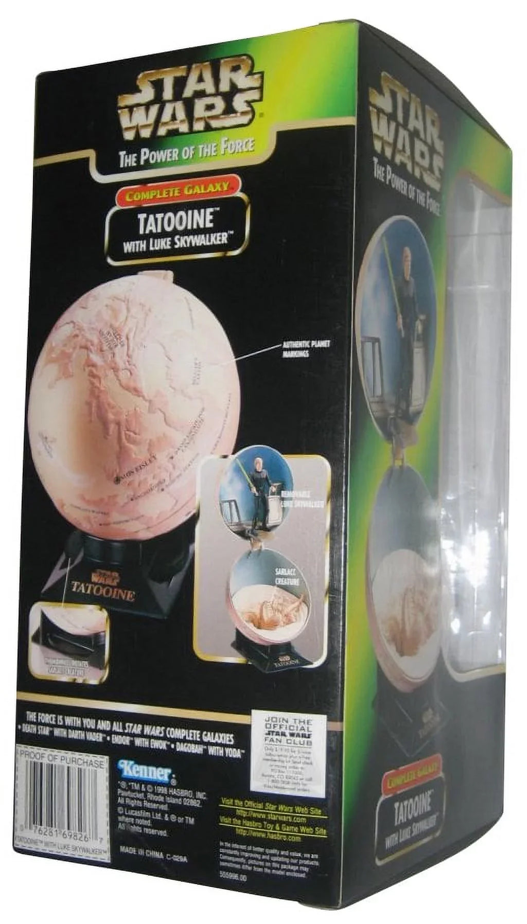 star wars - power of the force - tatooine - complete galazy series - with luke skywalker - collectible