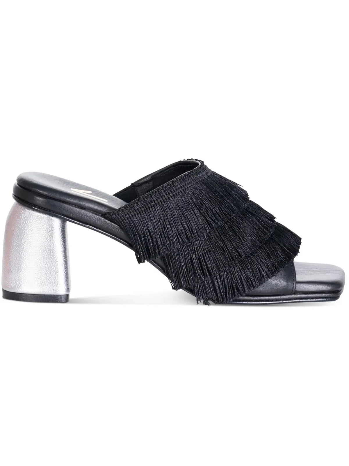 Silvia Cobos Individuals Cha Cha Leather Fringe Block Heel