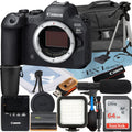 Canon EOS R6 Mark II Mirrorless Camera (Body) with SanDisk 64GB Memory Card + Case + LED Flash + ZeeTech Accessory Bundle