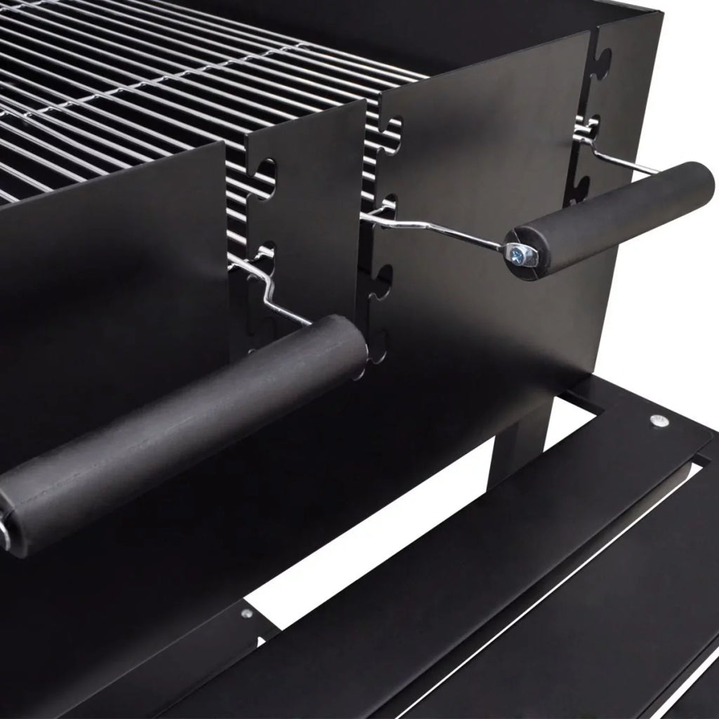 Andoer BBQ Stand Charcoal Barbecue 2 Wheels