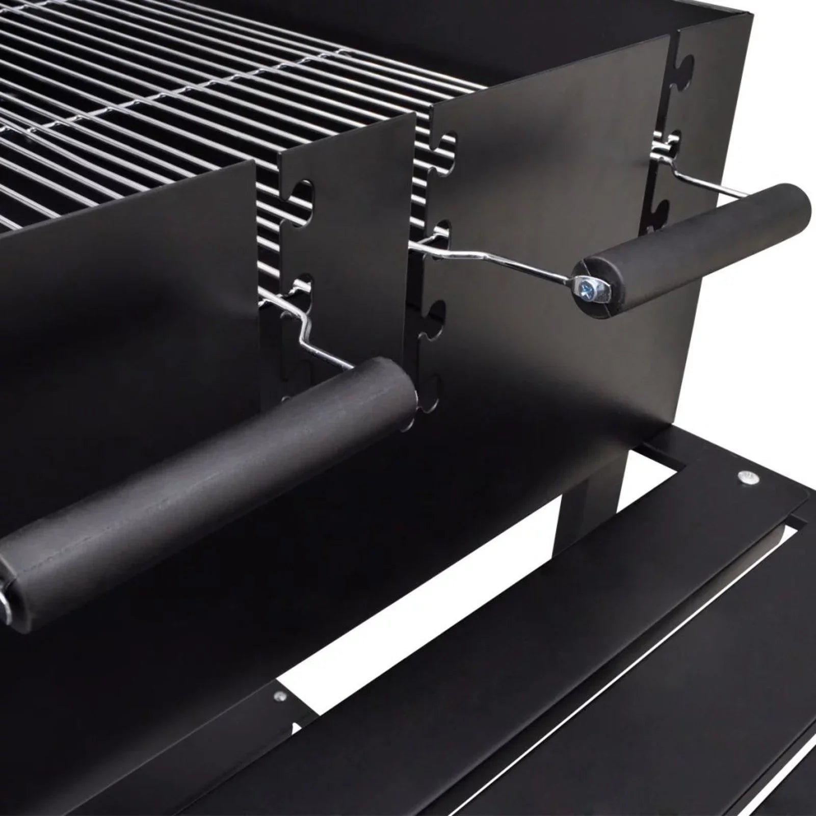 Andoer BBQ Stand Charcoal Barbecue 2 Wheels