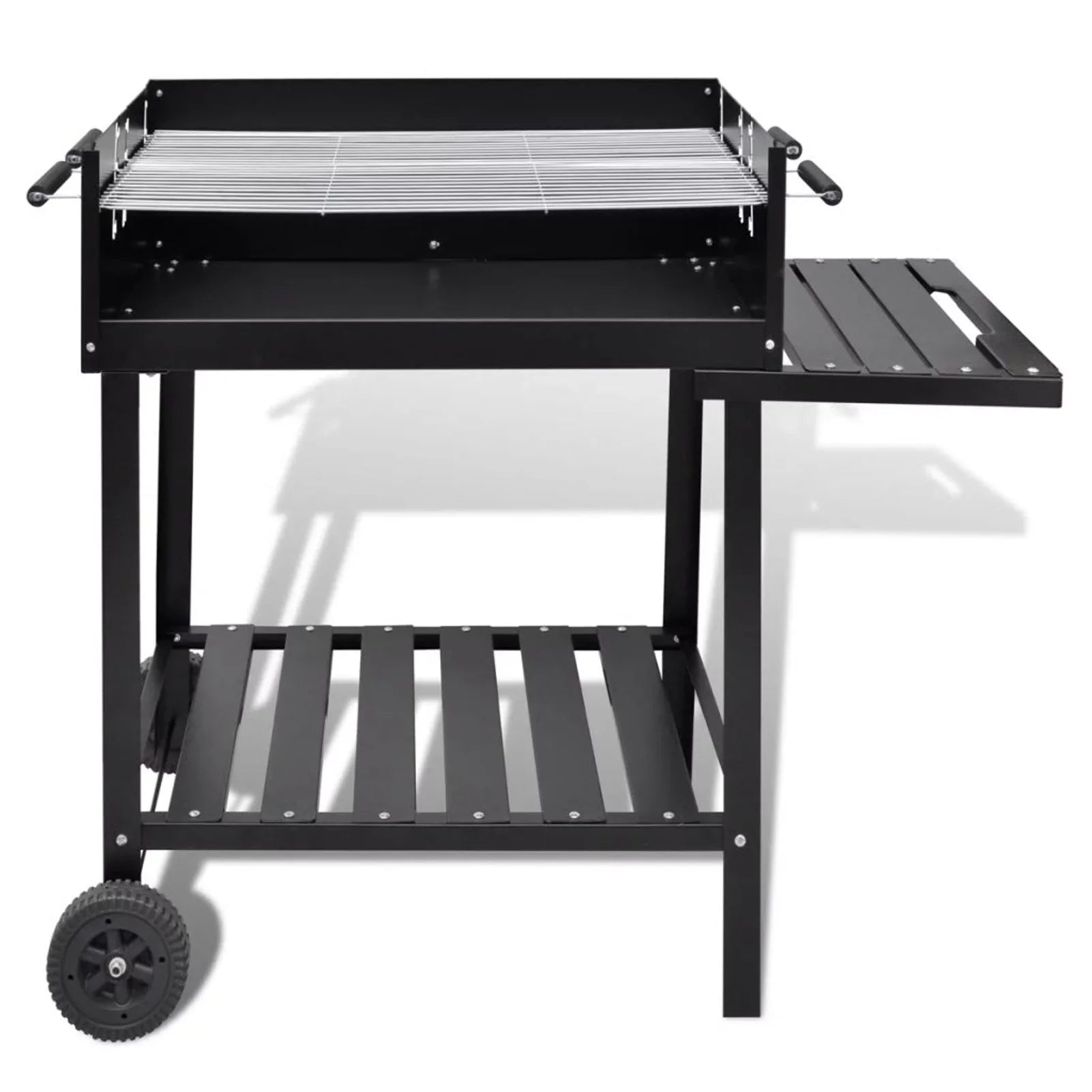 Andoer BBQ Stand Charcoal Barbecue 2 Wheels
