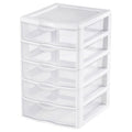 Sterilite 5 Drawer Clear View Storage Unit