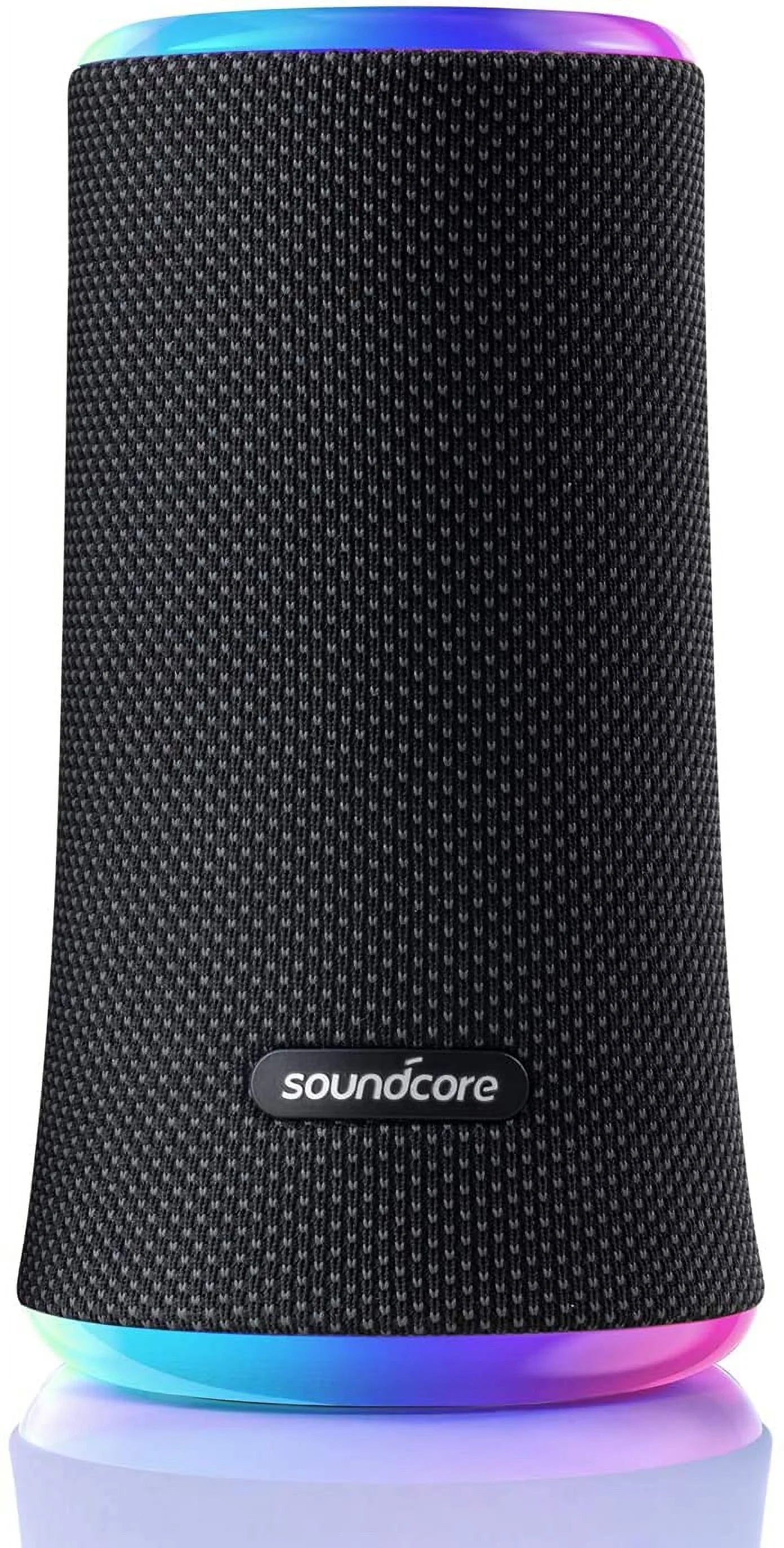 Restored Soundcore by Anker Flare 2 Wireless Portable Waterproof Bluetooth Speaker Midnight (Refurbished)