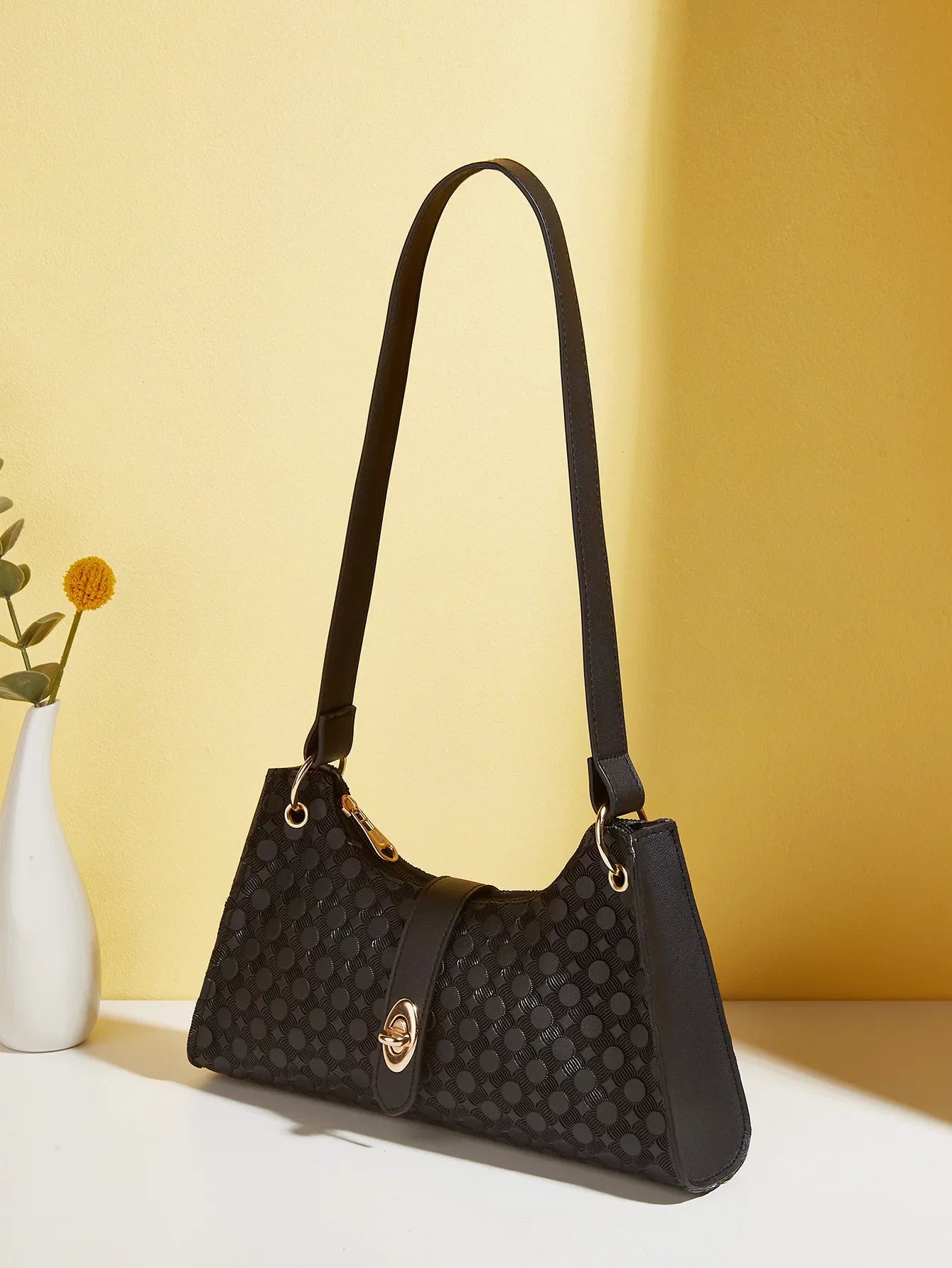 Fashion new oil edge printing dot underarm bag Gentlemen shoulder handbag manufacturer wholesale Gentlemen bag