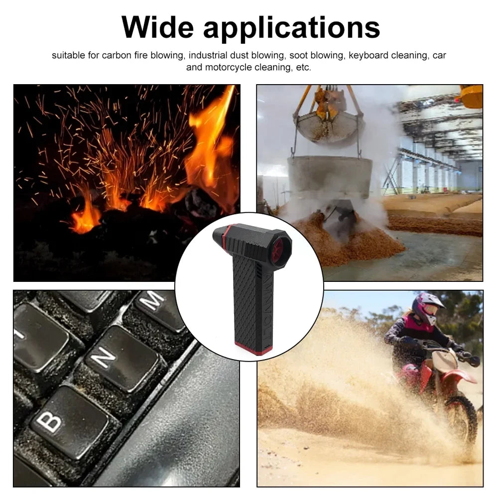 moobody Jet Fan with Brushless Motor, High 110,000RPM Turbofan, 200A MOS Tube , Excellent for Keyboard Cleaning and More!