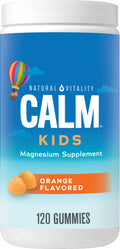 Natural Vitality Calm Kids Magnesium People Gummies, Sweet Citrus, 83 mg, 120 Count