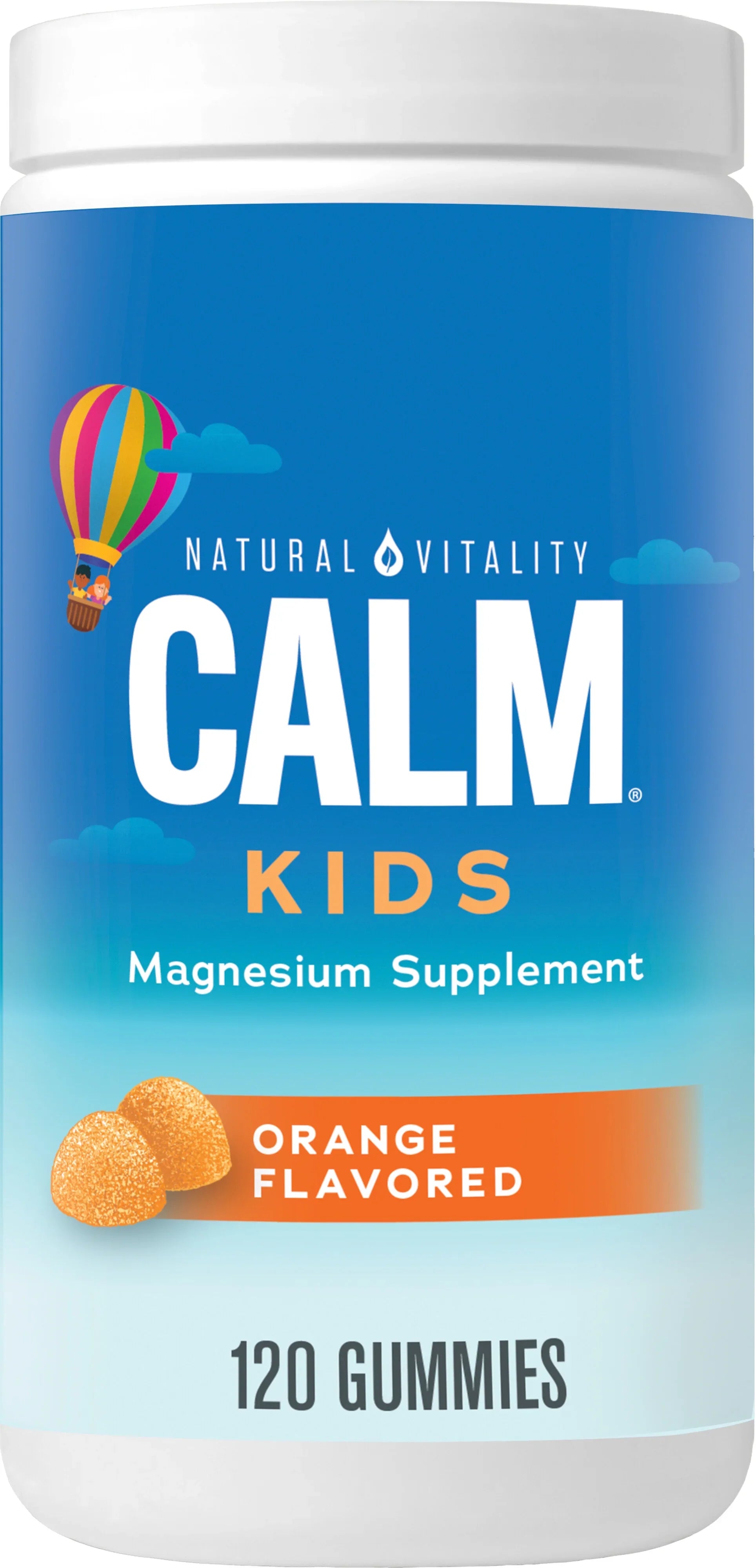 Natural Vitality Calm Kids Magnesium People Gummies, Sweet Citrus, 83 mg, 120 Count