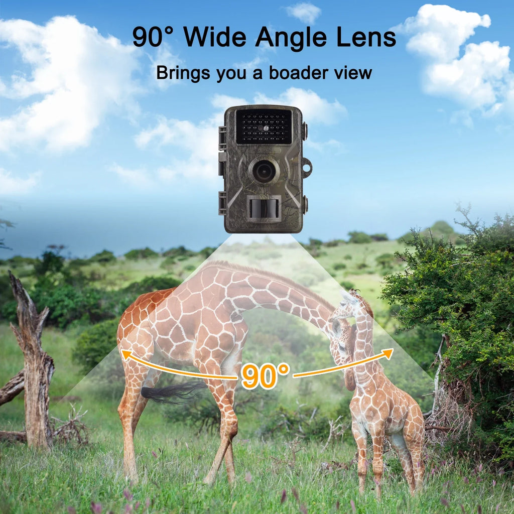 Andoer 1080P Trail 16MP Wildlife Tracking with 2.0 Inch TFT Color Screen 0.8s Trigger Time Supports Infrared Night Vision Motion Activated IP66 Waterproof