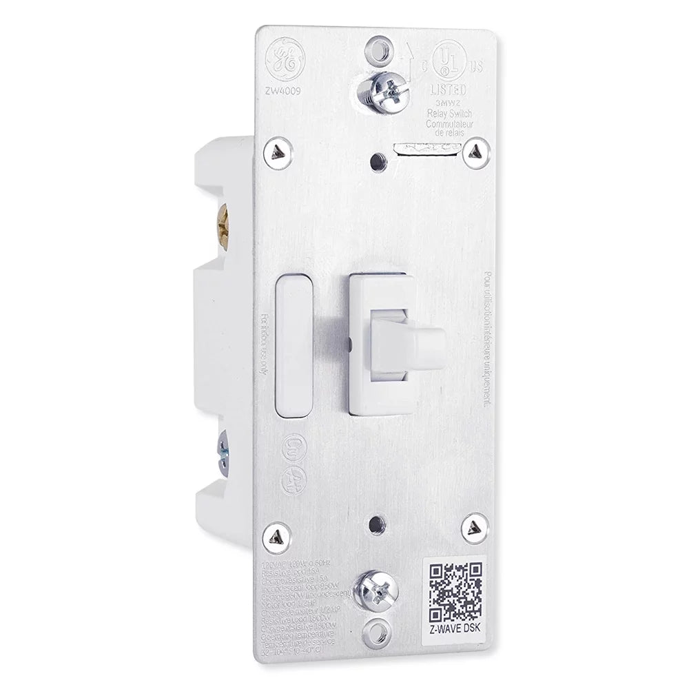 Enbrighten Z-Wave Plus Smart Toggle Light Switch, Z-Wave Hub Required, 46202, White