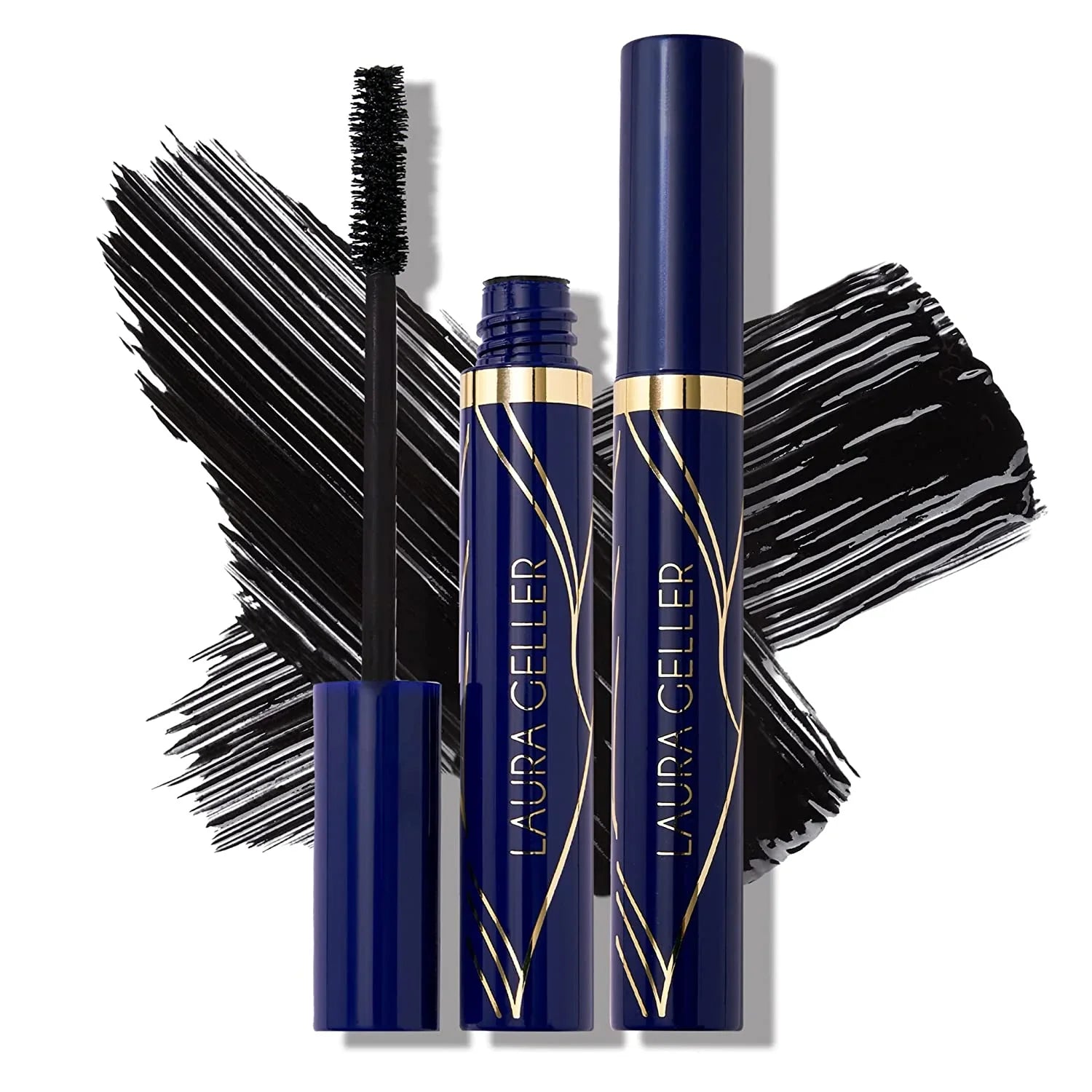 LAURA GELLER NEW YORK Always There Waterproof Lengthening Mascara Duo in Midnight