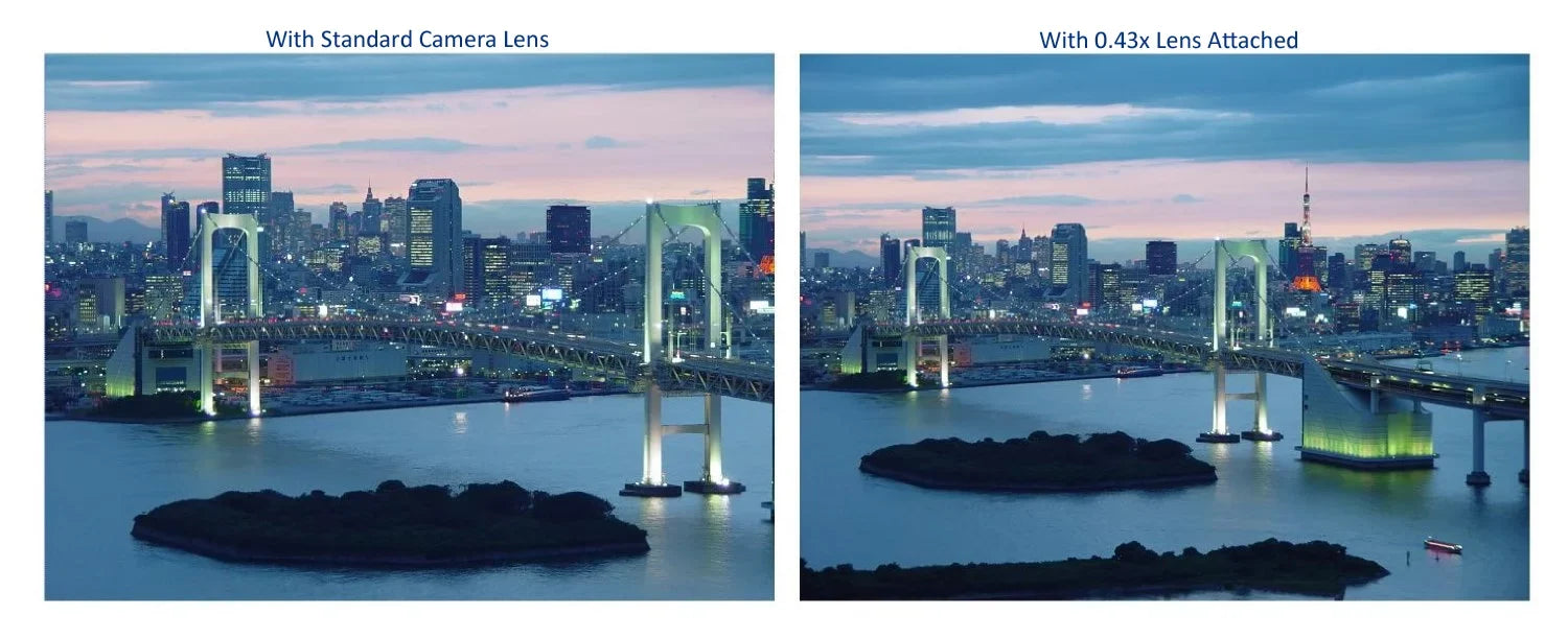 New 0.43x High Definition Wide Angle Conversion Lens For Canon PowerShot G7 X Mark II (Includes Lens/Filter Adapter)