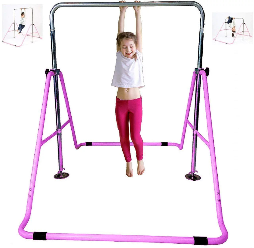 Progymnastics Gymnastics Bar, Jungle Gym Horizontal Bar Kip Bar, Junior Training, Monkey Bar Climbing Tower Pink