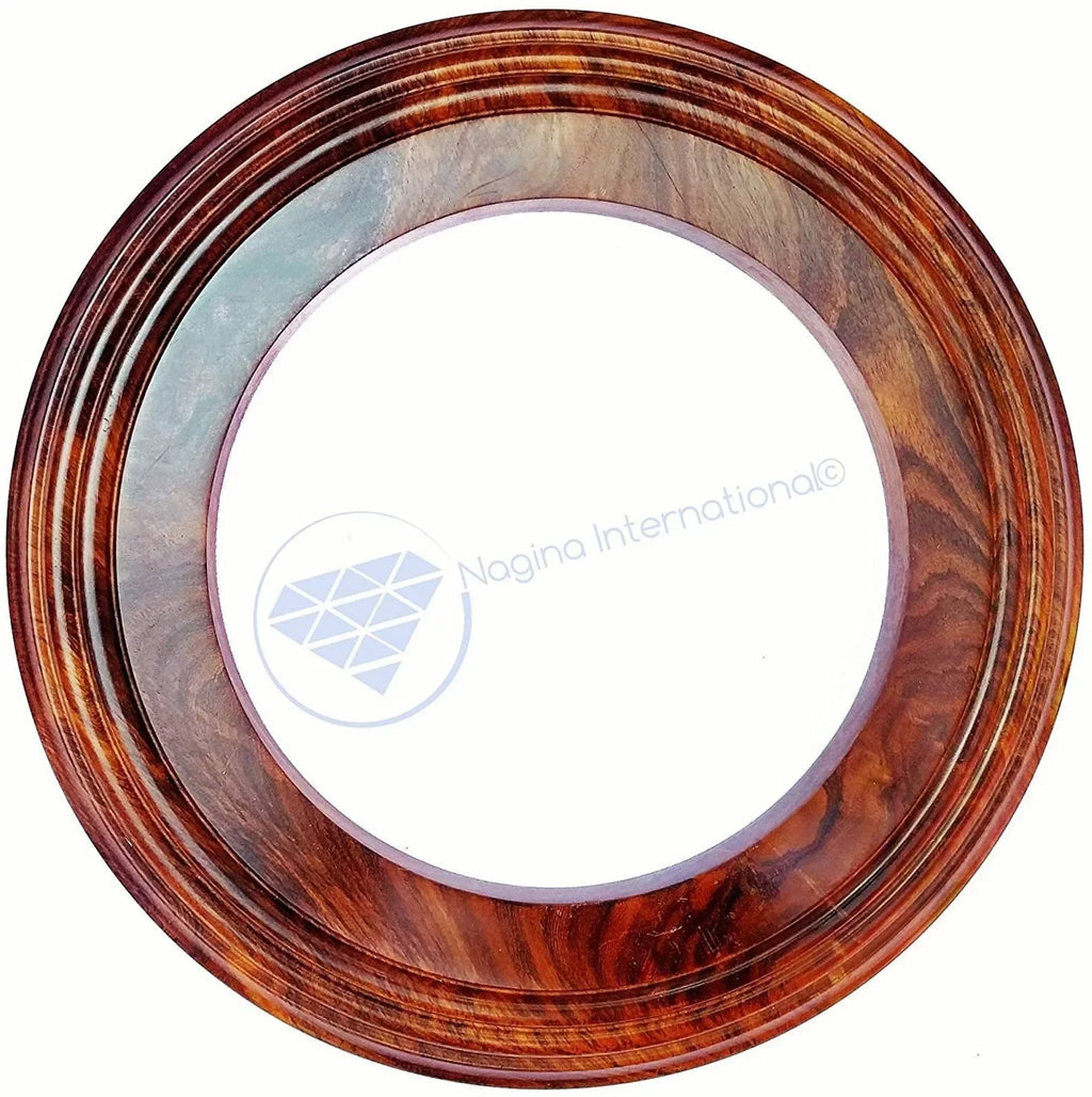 Nagina International Polished Handcrafted Wooden Base | Solid Hardwood Frame (24 Inches)
