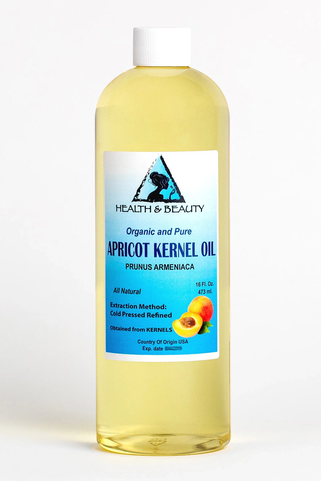 Apricot Kernel Oil Refined Organic Carrier Cold Pressed 100% Pure 64 oz