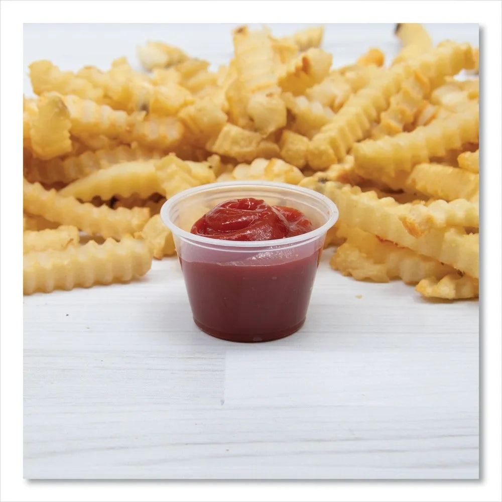 Dart 400PC Conex People 4 oz. Polypropylene Portion Containers - Clear (2500/Carton)]