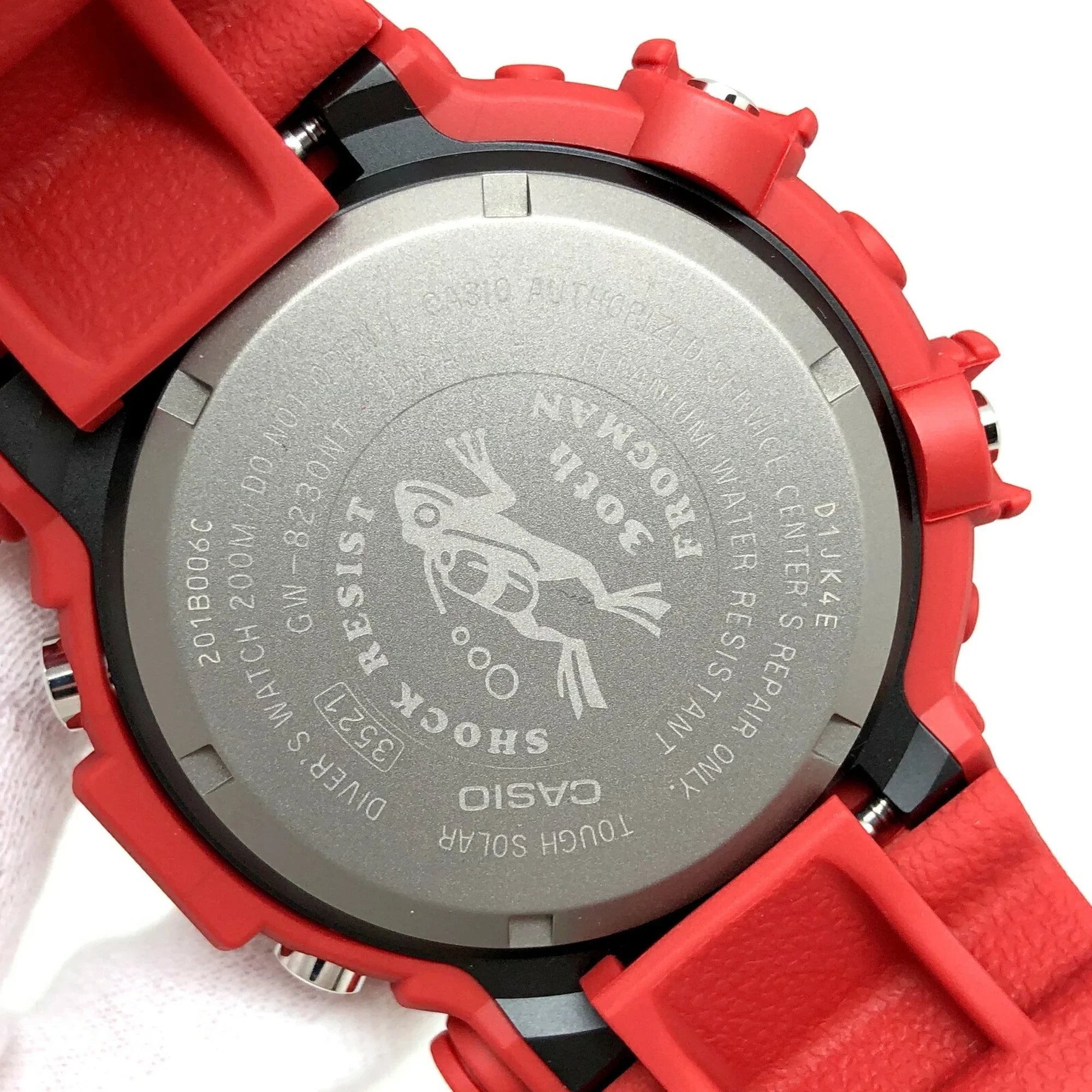 Pre-Owned CASIO Casio G-SHOCK Watch GW-8230NT-4JR FROGMAN 30th Anniversary Reprint Model Red Digital Tough Solar People ITWD1QAESCTM (Good)
