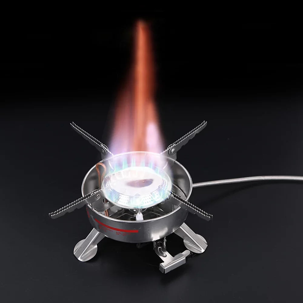 Meterk BRS-10 Outdoor Portable Camping Picnic Split-Type Stainless Steel Butane Gas Cooker Big Power Large Blaze