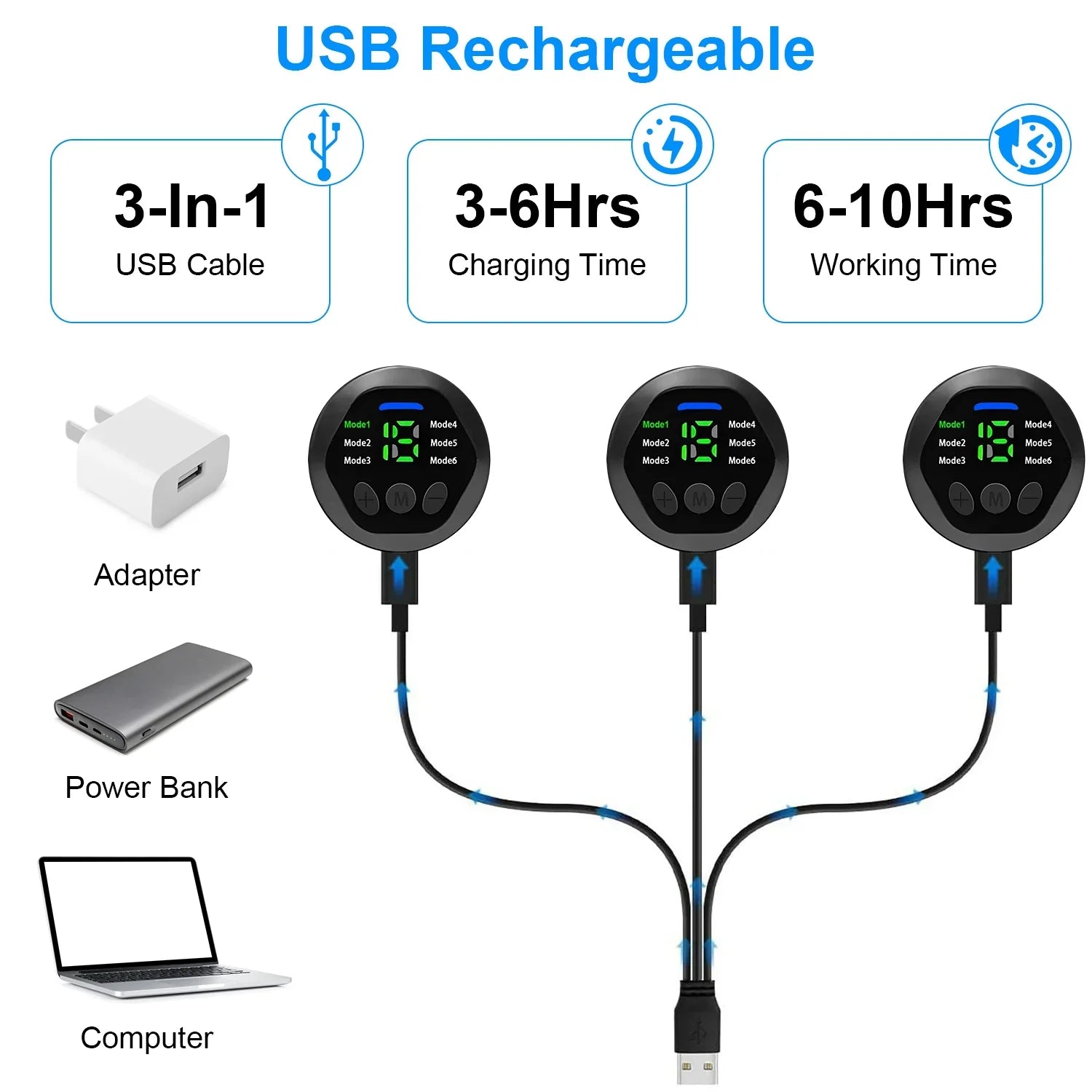 iMounTEK Muscle Stimulator Workout Individuals Abdominal Toning Belt ABS Training Fitness People Waist Trimmer Belt, 6 Modes, 18 Intensity Levels, Home Office People