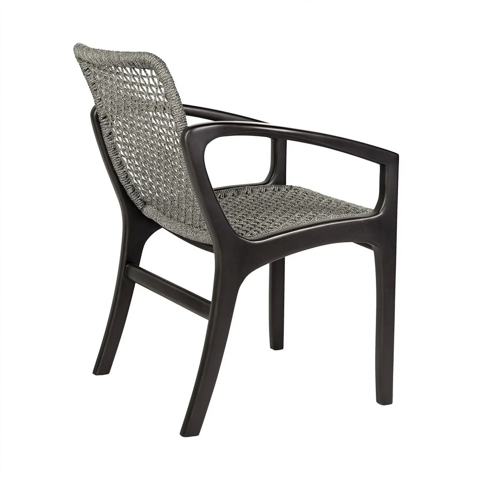 Termination Beckham Outdoor 7 Piece Live Edge Dining Set in Eucalyptus and Rope