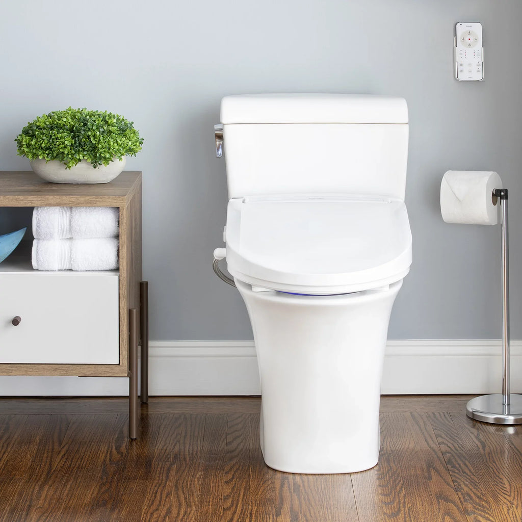 Brondell Swash EM617 Advanced Bidet Toilet Seat with Remote Control, Elongated White