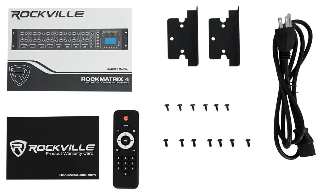 Rockville ROCK MATRIX Multi Room Home Receiver+6) Ceiling+2) Midnight Wall Speakers