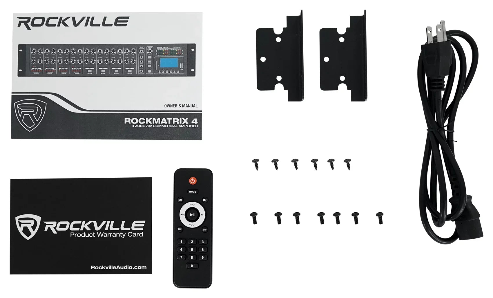 Rockville ROCK MATRIX Multi Room Home Receiver+6) Ceiling+2) Midnight Wall Speakers