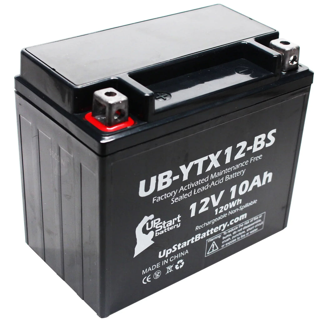 2-Pack UpStart Battery Individuals 2010 Honda TRX250 TE, TM, FourTrax Recon 250 CC Factory Activated, Maintenance Free, ATV Battery - 12V, 10Ah, UB-YTX12-BS